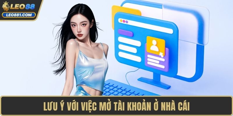 Lưu ý với việc mở tài khoản ở nhà cái